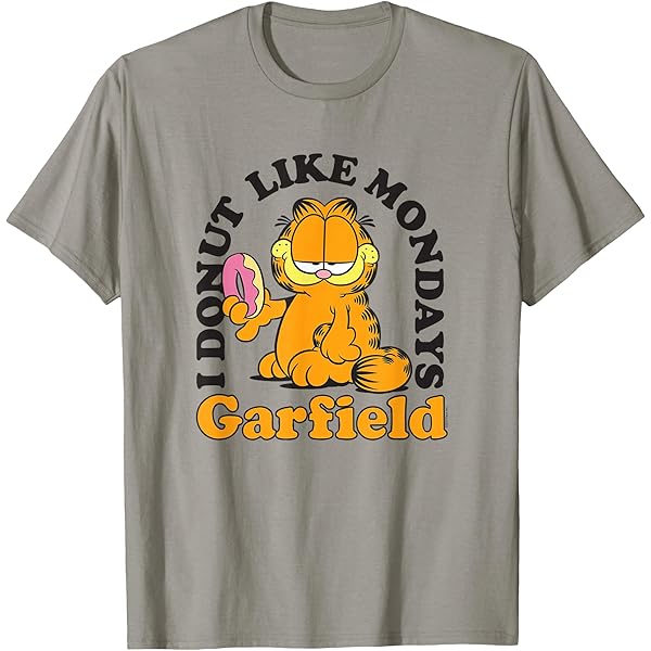 Amazon.com: Garfield I Donut Like Mondays Cartoon Cat T