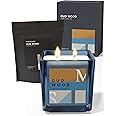 M&SENSE Oud Wood Scented Candle Set with Refills, 14.3oz Soy Jar Candle, Up to 80H Long Lasting Stress Relief Aromatherapy Candle Gift for Men, Boyfriend, Dad, Father