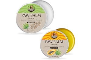 CHARLIE'S PAWS Paw Balm for Dog and Cat Paw Pad Balm Dog Nose Balm Cat Butter Paw Moisturizer Protect Dry Cracked Paw Foot Paw Elbows with 100% Natural Oil 3.5 Oz (Aloe & Vanilla)