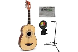 H. Jimenez El Quetzal LV2 Vihuela 5-String Acoustic w/Gig Bag, Tuner, Stand, and Cloth
