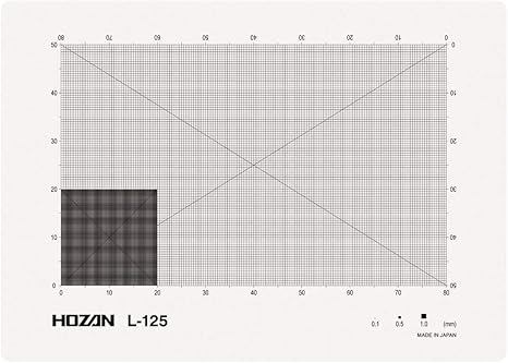 Amazon ホーザン Hozan スケールシート 微小な部品などのサイズ確認 寸法測定に L 125 測量用品
