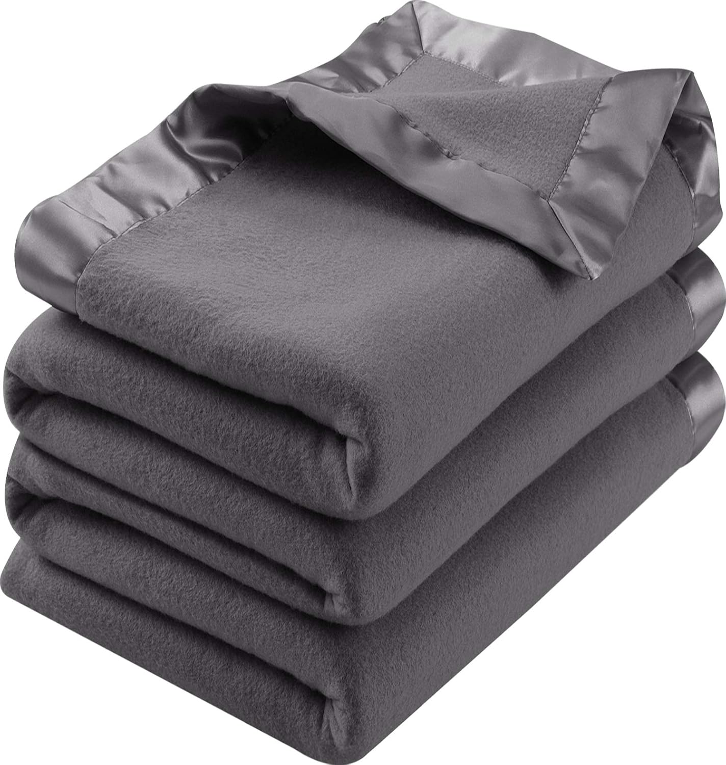 Polar Fleece Premium Bed Blanket with Sateen Ribbon Edges
