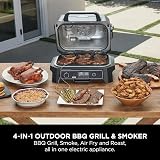 Ninja Woodfire Pro XL Electric BBQ Grill & Smoker 4 in 1 Grey/Black view 4