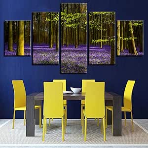 jecswolz Sin Marco HD Impreso Cartel Modular Lienzo Pinturas 5 Piezas