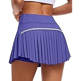 JoyGirl Womens Pleated Tennis Skirt with Shorts High Waisted Golf Skort Mini Skirt Workout Skirt Athletic Skorts with Pockets
