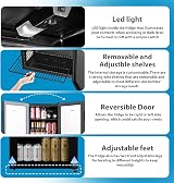 COMFEE' RCZ99BG1(E) Under Counter Beer & Drinks Fridge 93L 2–15°C view 9