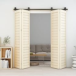 CCJH 14FT Bi-Folding Sliding Barn Door Hardware Kit