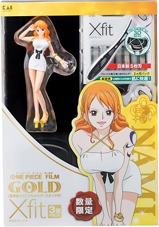 Amazon Co Jp Xfit クロスフィット 5枚刃カミソリ ワンピース企画 第2弾 3コパック オリジナルホルダースタンド ナミ ドラッグストア