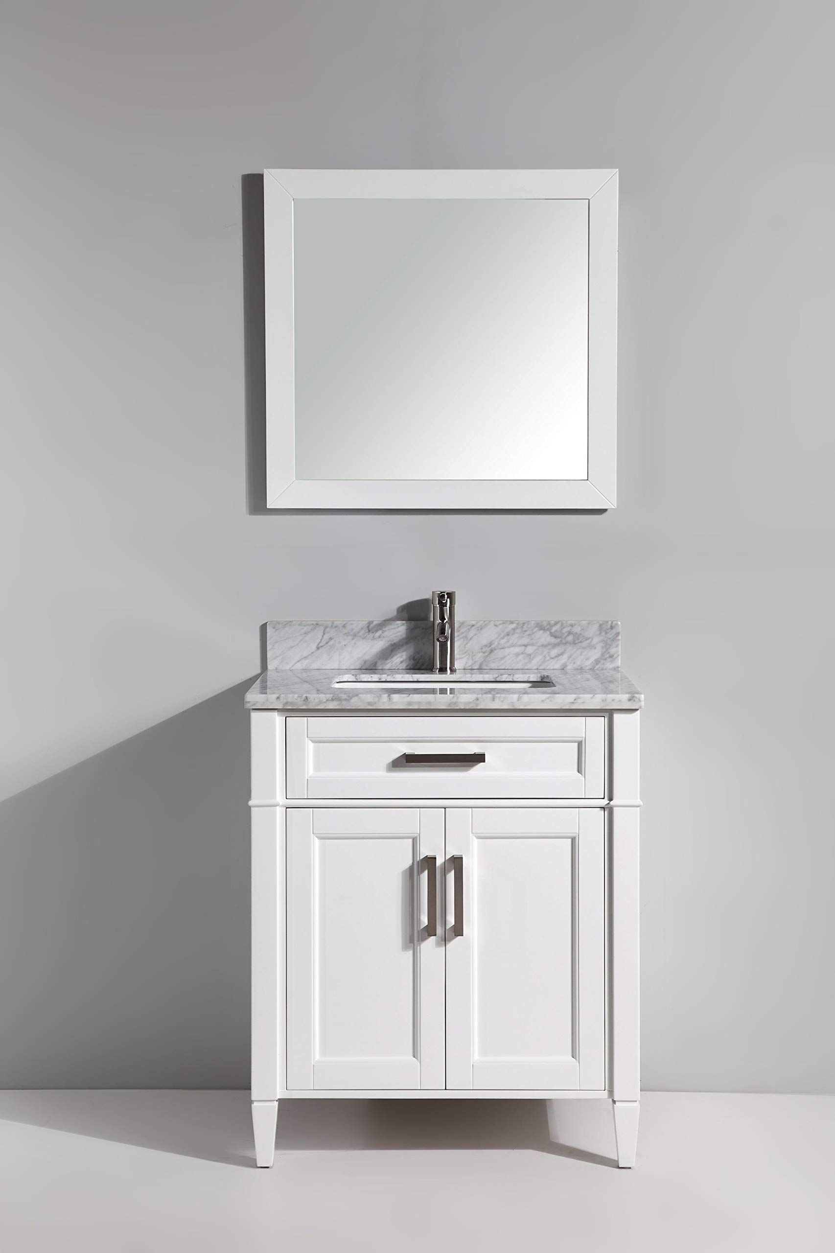 Buy Vanity Art 30 Inches Single Sink Bathroom Vanity Set Carrara Marble
