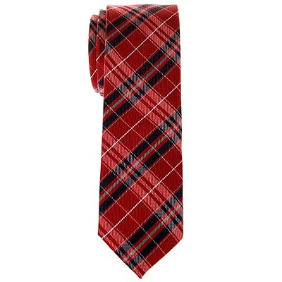 checkered skinny tie