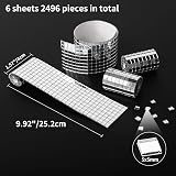 Art3dwallpanels Self-Adhesive Glass Mirror Mosaic Tiles 6 Pack 2496 pcs view 2