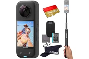 insta360 X3 - Waterproof 360 Action Camera with 1/2'' 48MP Sensors, 5.7K HDR Video, 72MP Photo, 4K Single-Lens, 60fps Me Mode