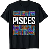 Pisces Zodiac Traits Horoscope Astrology Sign Gift Words T-Shirt