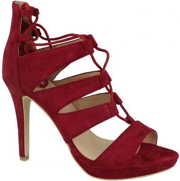 anne michelle lace up heels