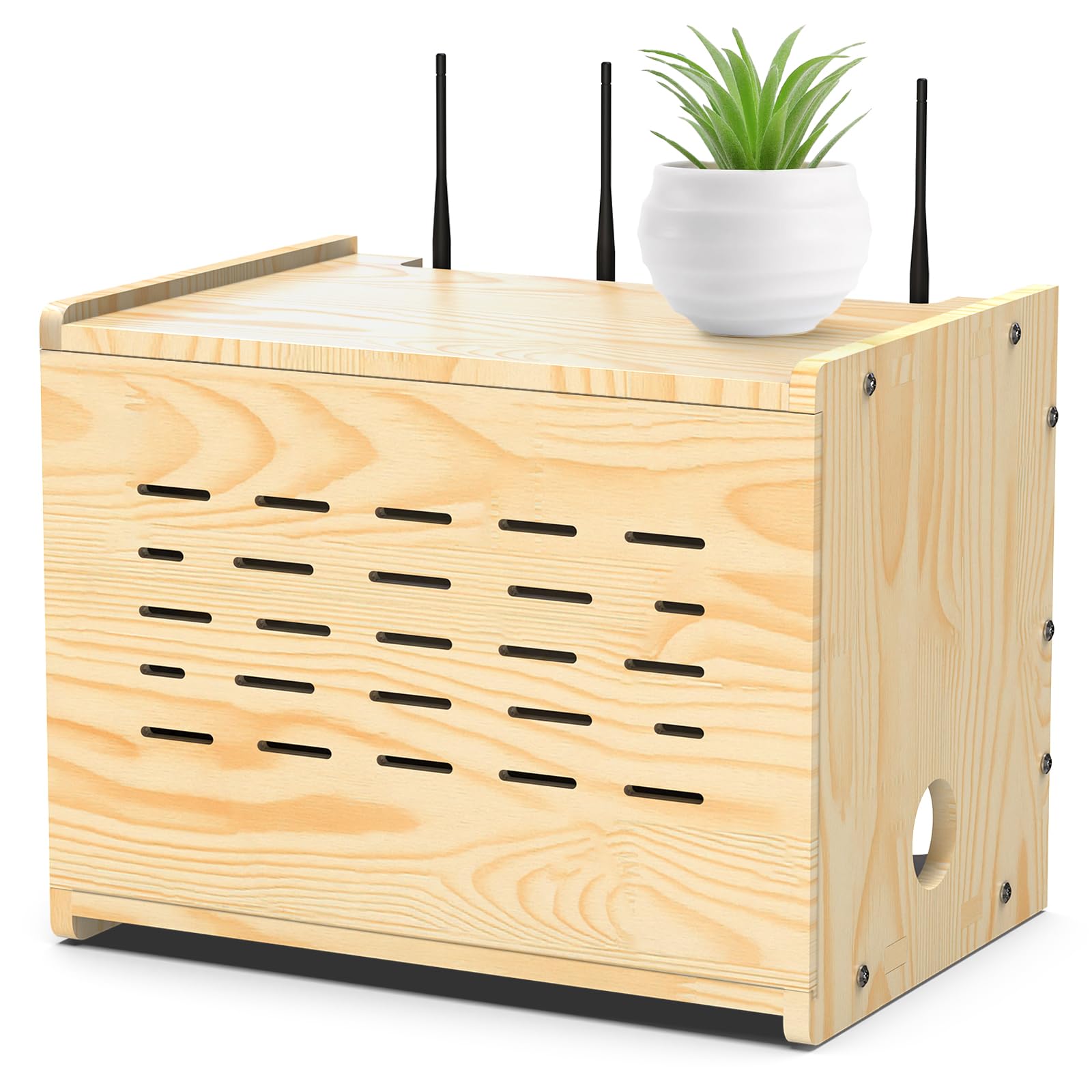 Upgrade WiFi Router Storage Box Hider, Projector Shelf, Large Space ...