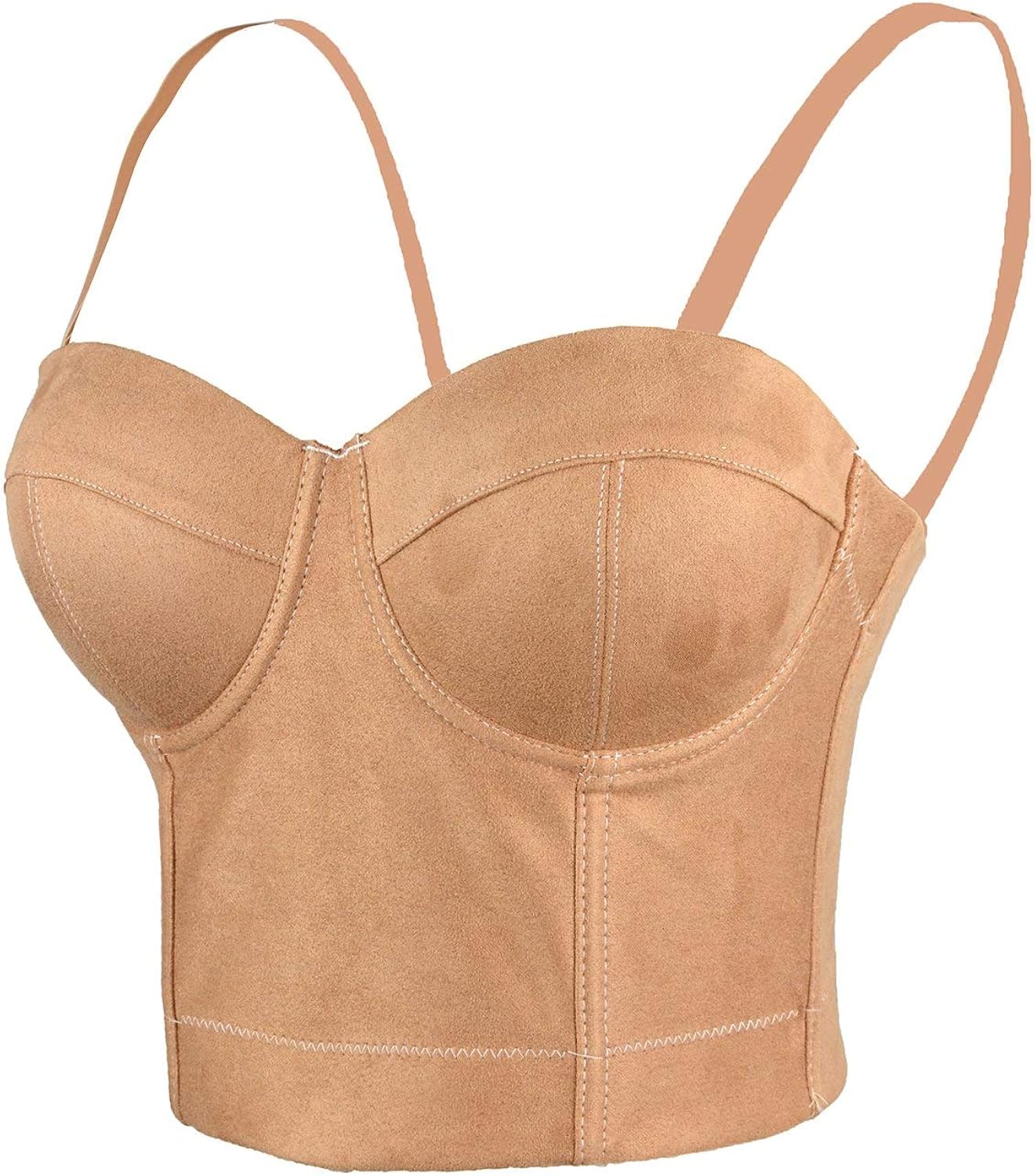 black leather bustier crop top