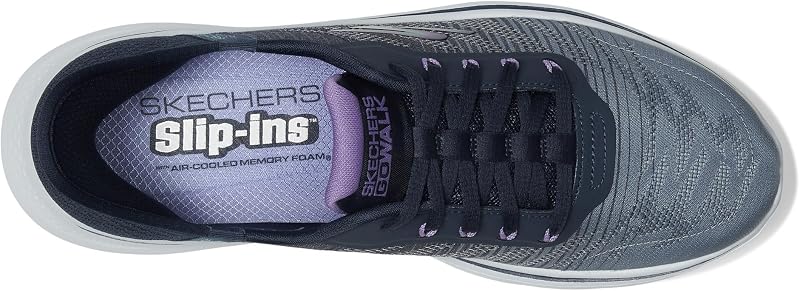 Chaussures Go Walk 7 pour Femme, Bordure Textile Bleu Marine, 38.5 EU