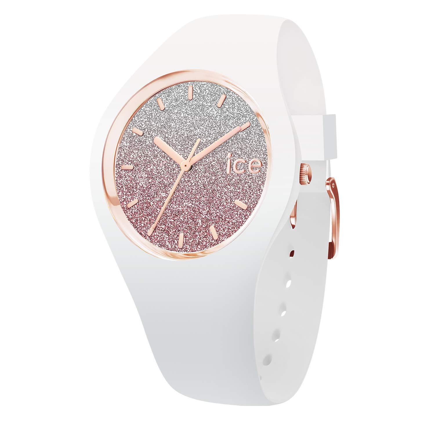 ICE-WATCH - ICE lo White pink - Women's wristwatch with silicon strap - 013427 (Small)