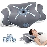 A-Pce Cervical Neck Pillow for Neck and Shoulder, Odorless Memory Foam Pillow with Soft Silk Cover, Ergonomic Orthopedic Neck Support Pillow