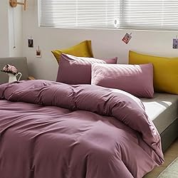 Houseri Purple Comforter Set Full Dark Purple