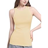 Tank Top for Women, Womens Sleeveless Basic Tops, Slim Knit Ribbed Racerback Summer Tops for Women 2024 (X-Large, Apricot)