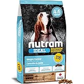 Nutram I18 Weight Management Dog Food - Chicken Dog Food with Peas, Pumpkin, Omega-3 Rich Salmon Oil & Green Lipped Mussel for Improved Mobility - Low Fat, High Fiber & High Protein Kibble (4.4 lb)