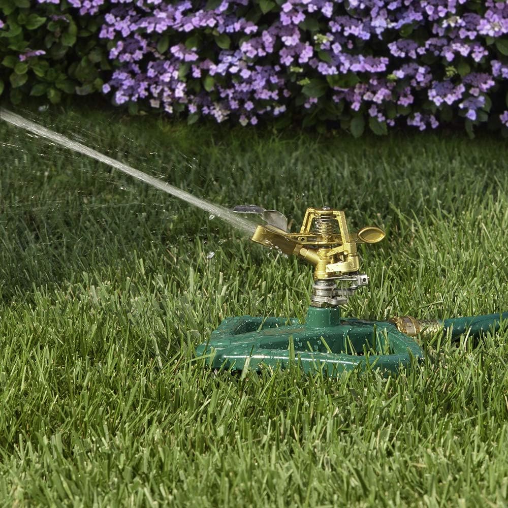 Melnor 65067-AMZ Pulsating Sprinkler with QuickConnect Product Adapter Set,  Bundle, Metal Base : Garden & Outdoor