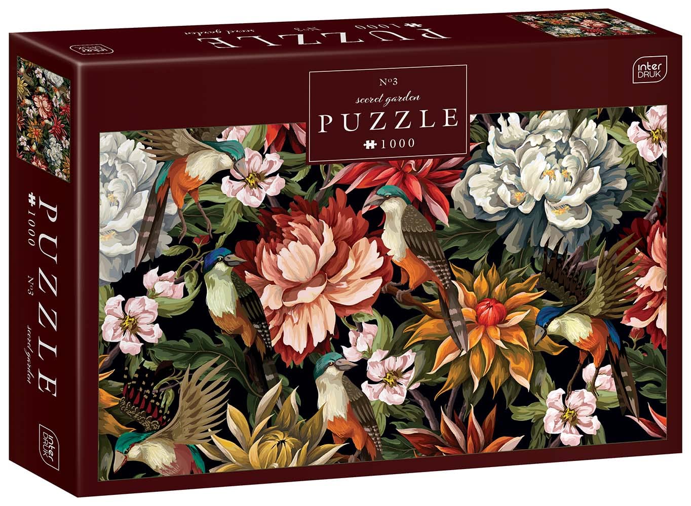 Puzzle 1000 for Adults - Interdruk - Secret Garden no. 3, 67x48 cm