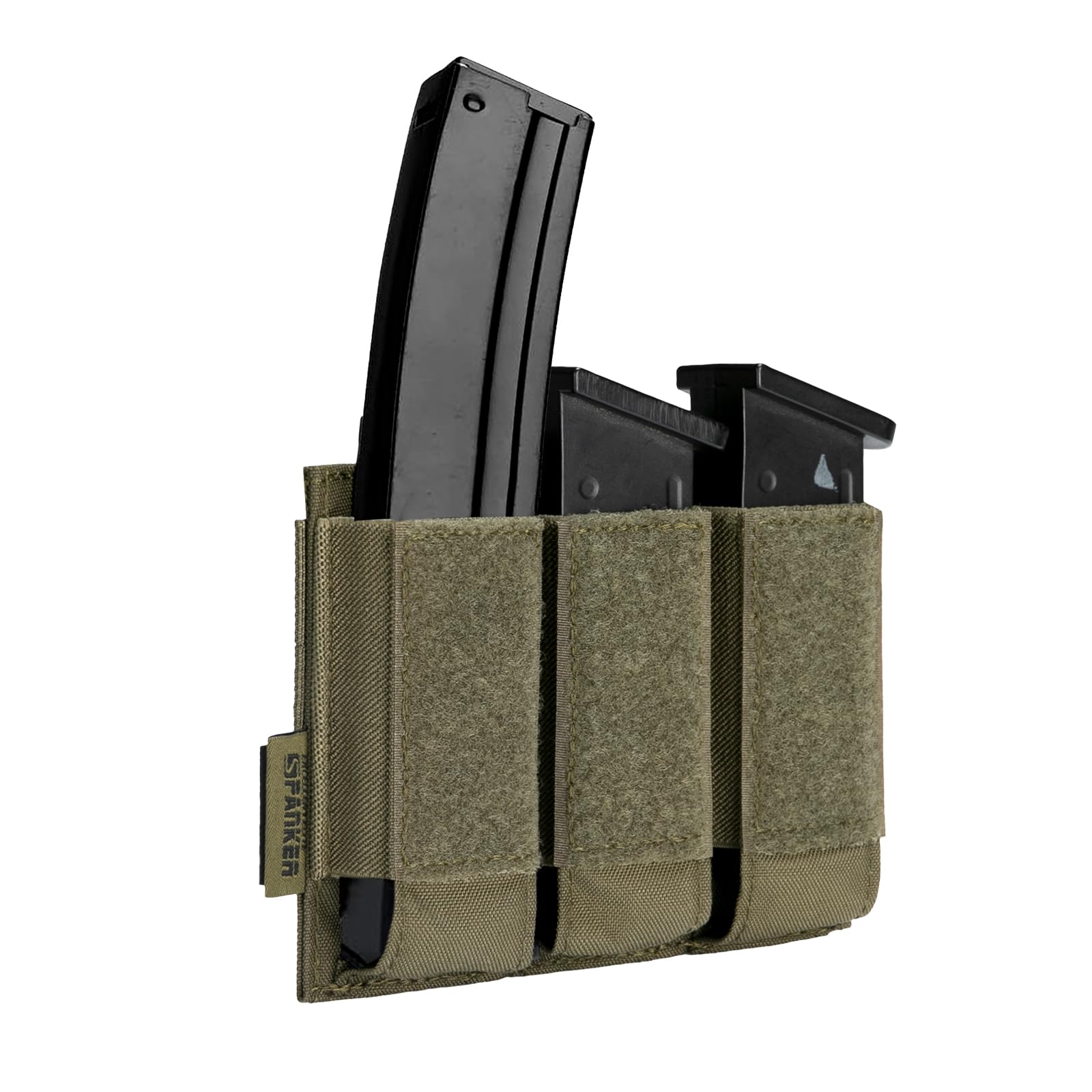 EXCELLENT ELITE SPANKER Pistol Mag Pouch for Glock 92F Double/Triple Molle Magazine Pouches(Triple-Ranger Green)