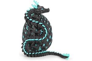 OKYUK 12-inch 3D Printed Dragon Eggs, Glow in The Dark Fidget Toys for Kids & Adults, for Home Office Desk Decor (Dark Blue, Pcs, 1)