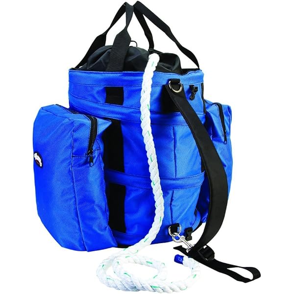 Weaver Leather Deluxe Rope Bag - Black/Tan, Large Capacity With Multiple Pockets & Dividers