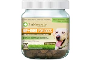 Pet Naturals, Hip+Joint for Dogs, Joint Health Supplement, Natural Duck Flavor, 60 Bite-Sized Chews