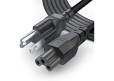 3 Prong AC Laptop Power Cord 5Ft Universal Power Cable | 125V | for Dell HP LG Lenovo Asus Acer Toshiba Sony Laptops/Notebook