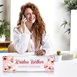 Custom Office Name Plate for Desk - Desk Name Plate