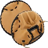 VioraWhite Pancake Baseball and Softball Training Glove | Flat &amp; Soft Premium PVC Fielding Gear Choice