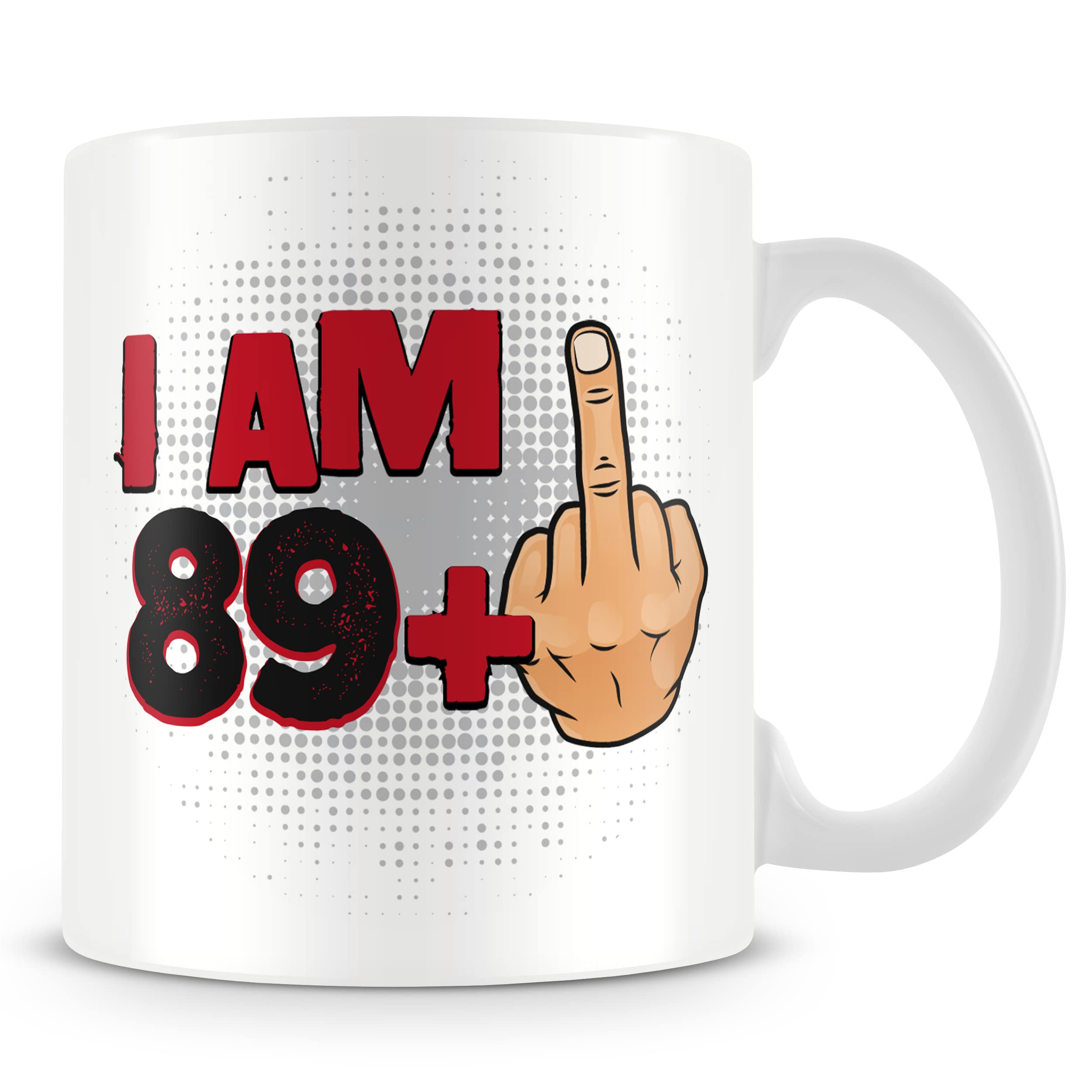 90th Birthday Gift Mug - Middle Finger