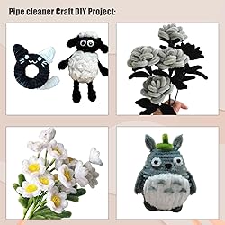 Swpohrat 300 Pieces Pipe Cleaner Craft Set 3