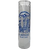 Just Judge (El Justo Juez) 8"" Pillar Candle, White