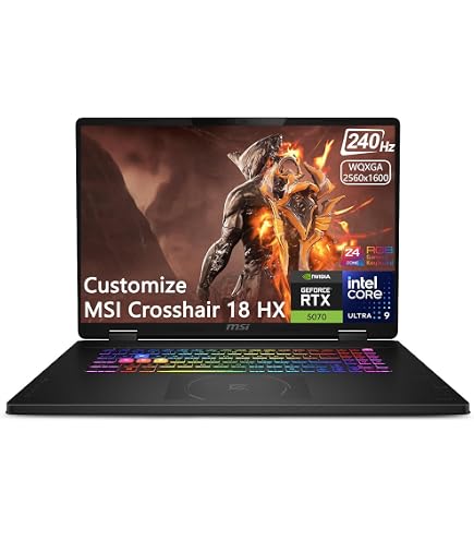 Amazon.com: msi Crosshair 18 HX AI Gaming Laptop 18