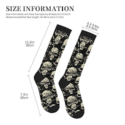 aipoase Skull Compression Socks Knee High
