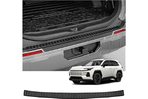 Bercicci Exterior Rear Bumper Protector for Toyota 2026 RAV4 LE SE XLE XSE Limited Hybrid Accessories Black ABS Material Rear Bumper Guard Trunk Sill Protector