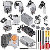 36 Pcs Power Functions Motor Set, Technical Parts Wide Compatibility | For STEM Assembled Building Block, DIY &amp; MOC Brick Control Function Kit.
