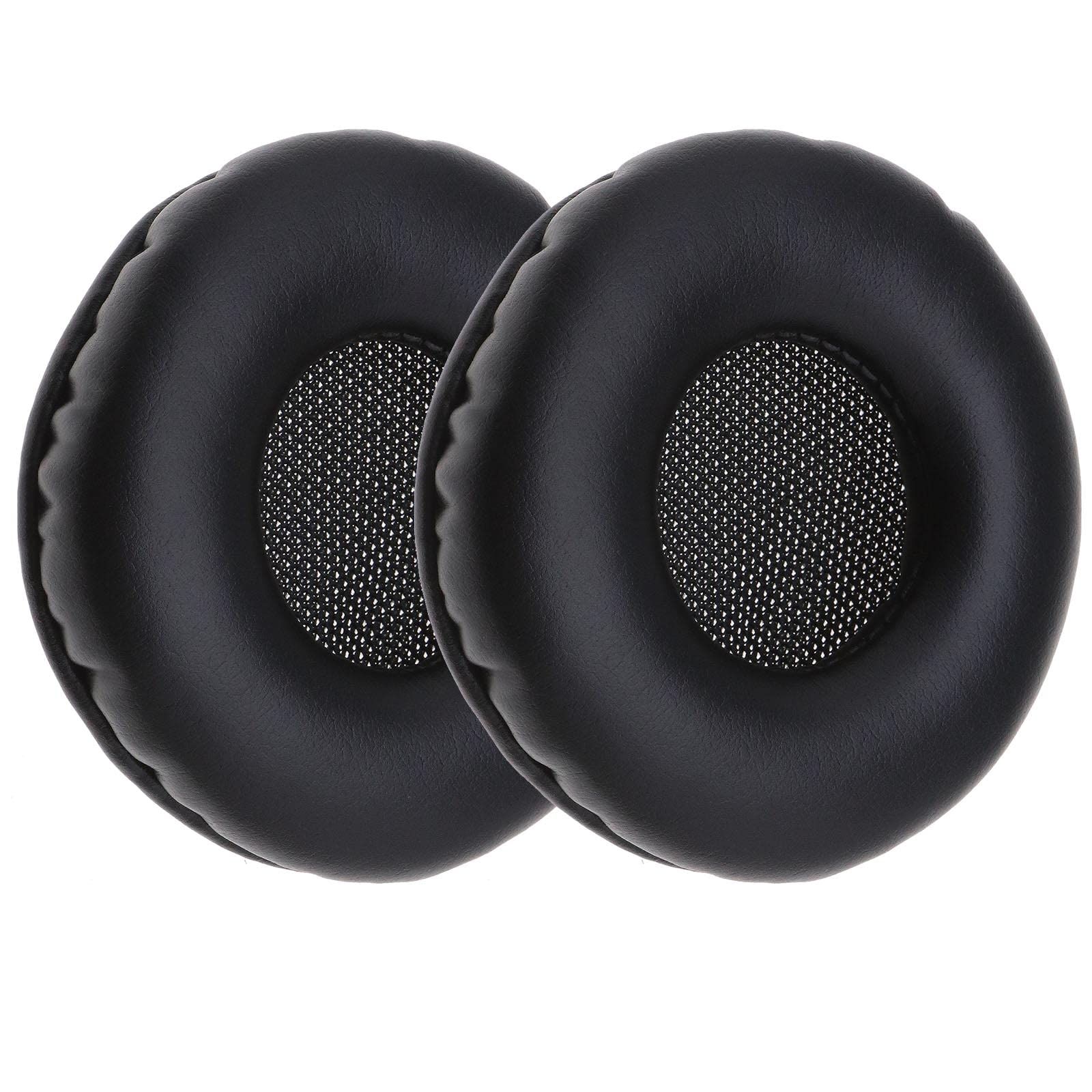 ECSiNG 1 Pair Ear Pads Earmuffs Leather Memory Foam Replacement Ear Cushions Compatible with AKG K518 K518DJ K81 K518LE Headset Black