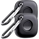 DDJ Case for Life360 Tile Mate Bluetooth Tracker with Keychain 2-Pack, Soft Silicone Cover Holder for Tile GPS Item iTag Finder Accessories with Key Ring, for Pet, Dog, Kids, Keys, Luggages, Backpacks