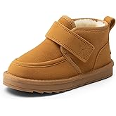 DREAM PAIRS Toddler Boots Boys Kids Girls Winter Warm Faux Fur Walking Ankle Boots FuzzyGo Kid's Cozy Tap Shoes