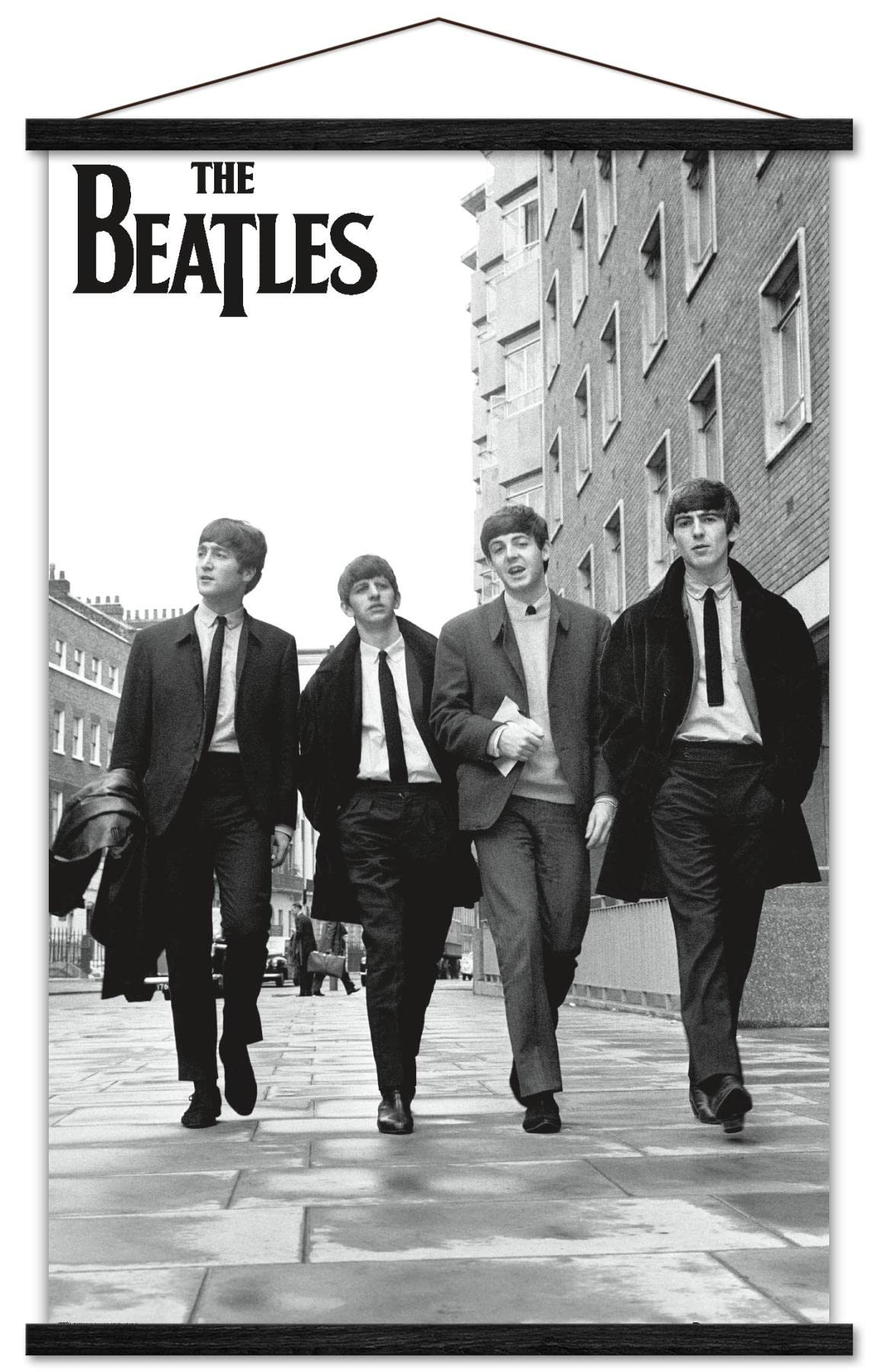 Trends International The Beatles - In London Wall Poster, 22.375" x 34", Premium Print and Black Hanger Bundle Image