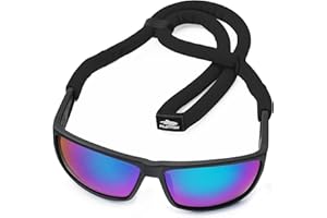 Pilotfish Floating Sunglasses Strap, Adjustable, Waterproof, High Visibility, Neoprene Holder for Men & Women