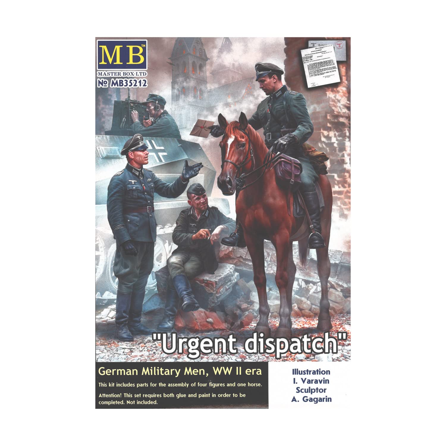 Masterbox 1:35 - WWII Urgent Dispatch. German Military Men