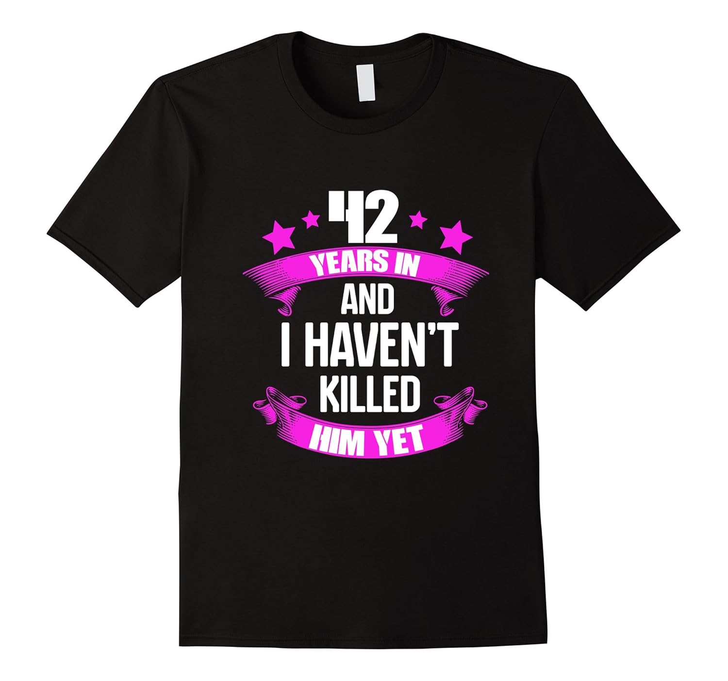 42nd Wedding Anniversary TShirt For Wife Funny Gifts