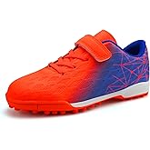 brooman Kids Indoor Soccer Shoes Boys Girls Soccer Cleats Athletic Turf Shoes